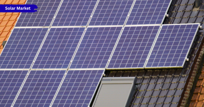 Solar market overview showing solar panels, renewable energy technology, investment trends, pricing insights, battery storage solutions, and the future growth of the global solar industry.