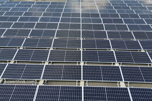 Solar panels on a roof illustrating typical photovoltaic panel dimensions
