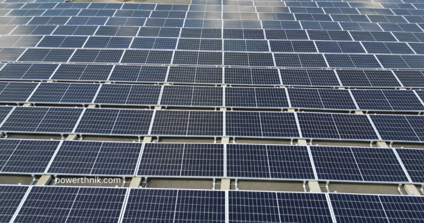 Solar panels on a roof illustrating typical photovoltaic panel dimensions