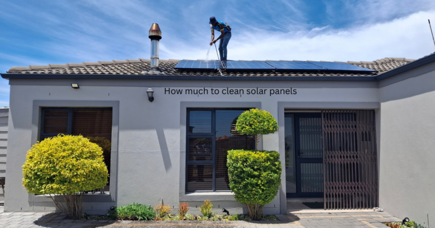 How much to clean solar panels during professional rooftop maintenance.
