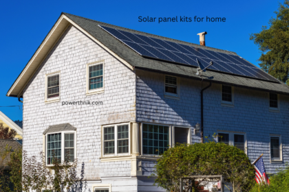 Solar panel kits for home installed on a UK-style residential rooftop