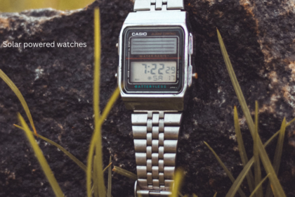 Solar powered watches like this silver Casio digital model run on light and never need a battery change.
