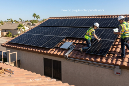 How do plug in solar panels work on a home roof with solar panels