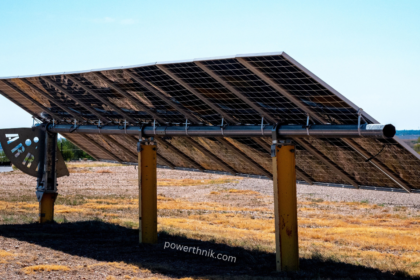 Transportable solar panels mounted on a ground-based solar tracking system in an open field