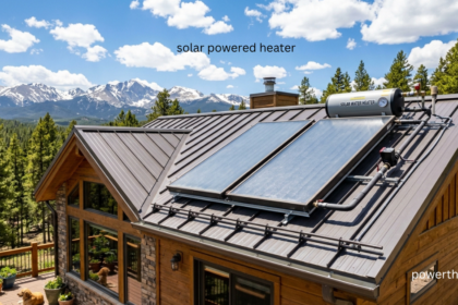 Solar powered heater providing clean energy for home heating