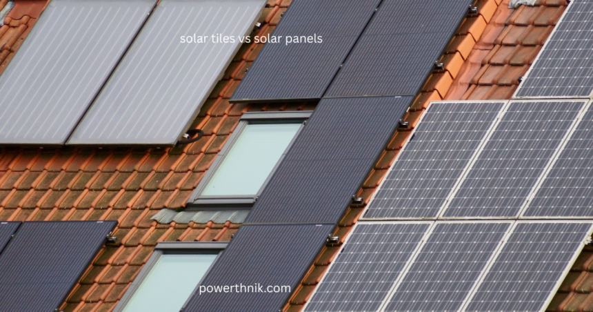 Solar tiles and solar panels installed side by side on a tiled UK home roof.
