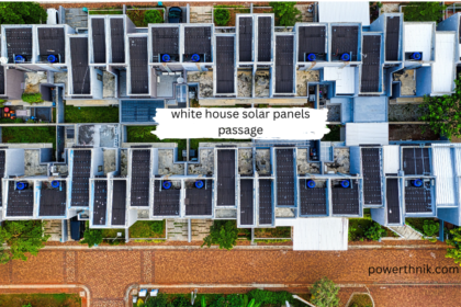 White House solar panels passage showing rooftop solar panels